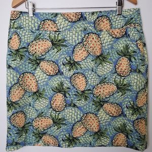 Talbots Pineapple Stretch Skirt